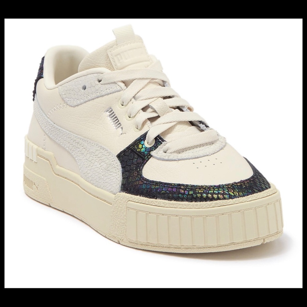 PUMA CALI SPORT SNAKE SKIN SNEAKERS